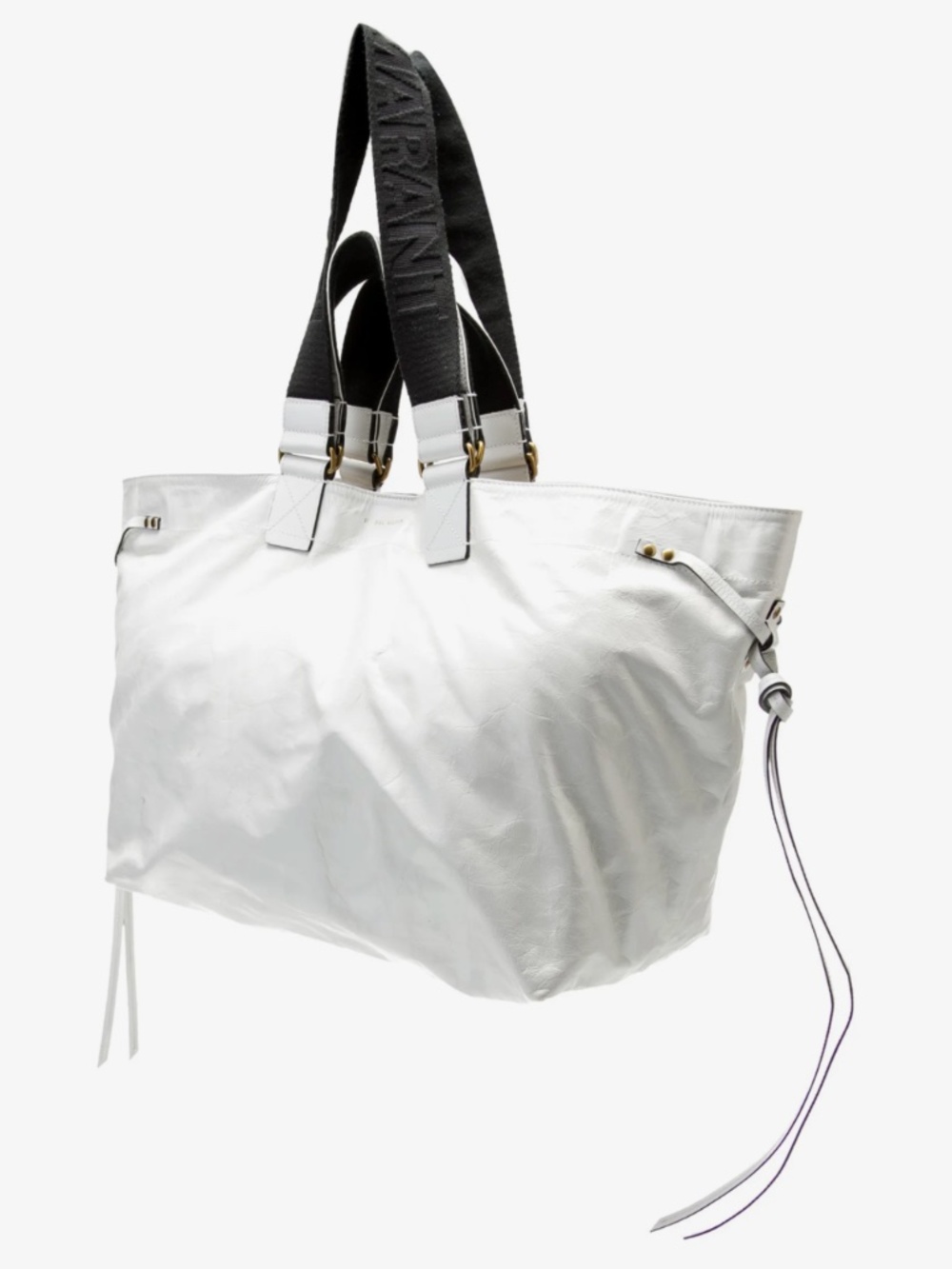 Isabel Marant - White Patent Wardy Tote